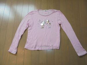 Barbie バービー★ピンクのキラキラ長袖Ｔシャツ★150