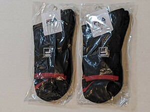 新品 FILA 靴下 2足 25-27cm ブラック 黒 ソックス フィラ ゴルフ 即決