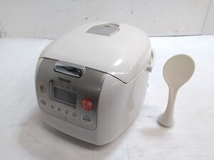 ◇TOSHIBA 東芝 マイコン炊飯器 RC-10DE 5.5合 09年製 しゃもじ付 0114-32H @100◇