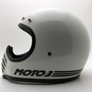 送料無料 Dead Stock 新品 BELL MOTO3 初期型 WHITE 60cm/ベルモト3白ビンテージヘルメットモトスターモト4mchalマックホールapolloアポロ