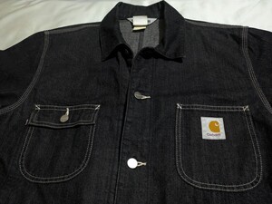 carhartt カーハート カバーオール ブラック デニムジャケット Lサイズ 即決