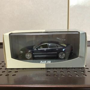 275 1/43 ミニチャンプス アウディ 2代目A8 Audi A8 2002 ミニカー ブルーメタリック 完成品 模型
