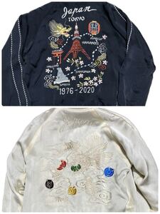 港商 × BEAMS テーラー東洋　コラボ　スカジャン　浅草　東京タワー　サイズM リバーシブル　souvenir jacket スーベニアジャケット 