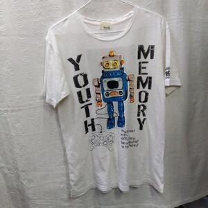 rm　メンズ半袖Ｔシャツ　ビームス　ロボット　ゲームプリント　Lサイズ　良品