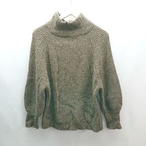 ◇ ITEMS URBANRESEARCH リブ編み バックスリット 秋冬 ゆったり 長袖 ニット サイズFree ブラウン レディース E