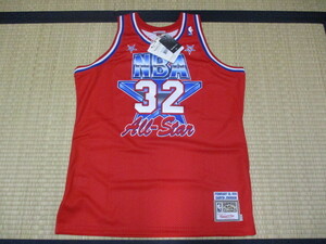 NBA マジック ジョンソン M.JOHNSON 1991 All Star 32番 復刻ジャージ XLサイズ (48)