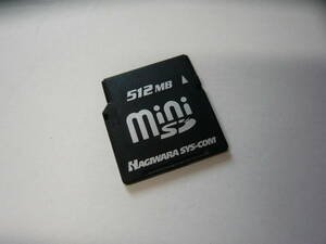 送料無料！動作保証！HAGIWARA SYS-COM miniSDカード 512MB