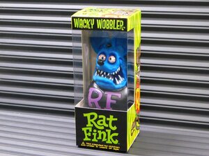 【Rat Fink・ラットフィンク】※《ボビングヘッド・ブルー》　アメリカン雑貨　フィギュア　FUNKO　青