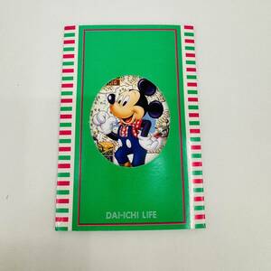 【MSE-0720.2-12】1円～ 未使用 Disney ディズニー ミッキー Dai-ichi Life キーパープラン テレカ 50度数 中古 保管品