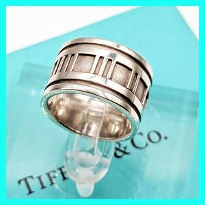 【最終値下げ】TIFFANY&Co. ティファニー アトラスワイド リング 925 指輪 SV925 10号 OLDTIFFANY Vintage ヴィンテージ カジュアル