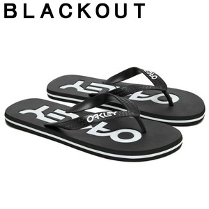 25cm オークリー ビーチサンダル ブラック College Flip Flop M7 US7 OAKLEY 新品