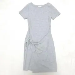 クラブモナコ　CLUB MONACO  Tシャツ ワンピース　ライトグレー　膝丈