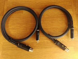 ACOUSTIC REVIVE　アコースティックリバイブ XLR〜RCA-0.9m特注品変換ラインケーブル　導通確認済　アコリバ