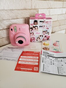 FUJIFILM チェキ instax mini8+ インスタントカメラ 富士フィルム ピンク 通電確認済み 希少 レトロ