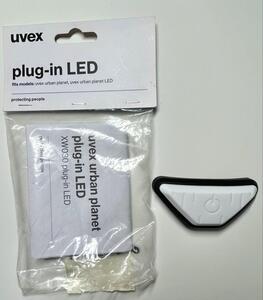 uvex　ウベックス　自転車ヘルメット用　LEDライト　レッド