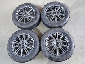 YS12894【送料無料165/65R14】トール ルーミー タンク(ターボ車装着不可) BS 中古スタッドレス★14×5.5J 100/4H ET39★1円スタート