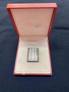 【5YH滑01004E】★1円スタート★S.T. Dupont★デュポン★シルバー★オーバル★ローラー★ガスライター★煙草★タバコ★禁煙具★箱付き