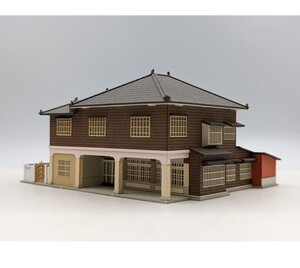 台湾 日本建築 レトロ ペーパークラフト 1/150 Nゲージサイズ 清水外科診療所 建物 ストラクチャー 海外 鉄道模型 ジオラマ Nゲージ