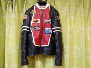 希少 ビンテージ USA製 VANSON Leathers バンソン シングルライダース レザー サイズ36 TALON社製ジップ