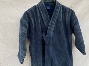 絶妙フェード 剣道着 ジャケット 正藍染 刺し子 JAPAN VINTAGE ジャパンヴィンテージ KENDO JACKET INDIGO SASHIKO Fuji Daruma TRADE MARK