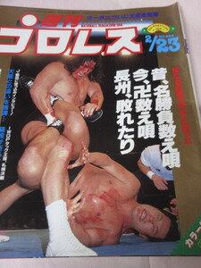 「週刊プロレス　NO.244　1988．2／23」猪木対長州　猪木対ベイダー　88スーパージュニア　ベースボールマガジン社