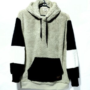 特価/未使用【サイズ=4L(3XL)】ノーブランド/メンズ/ボアフリース/パーカ/胸囲=110~118cm/beige