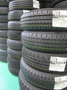 送料無料　新品タイヤ　2024年製　155/65R14　BS　NEWNO　ニューノ　4本セット　在庫有　個人宅配送可能