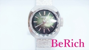 セイコー SEIKO 手巻き レディース 腕時計 11-0770 緑 グリーン グラデーション SS アナログ ウォッチ 【中古】 ht3769