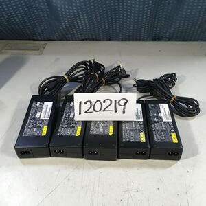 【送料無料】(120219E) 5個セットFUJITSU AC Adapter PTW1931N等　19V- 3.16A等　純正品　ACアダプター　　メガネケーブル付 中古品