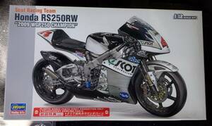 1/12 初回特典付 スコット レーシング チーム ホンダ RS250RW 2009 WGP250 チャンピオン ハセガワ