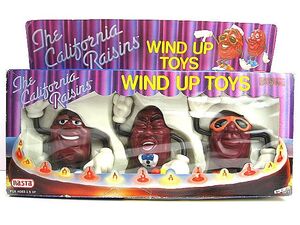 1980’s California Raisins カリフォルニアレーズン ビンテージ WIND UP TOYS 箱付 トコトコ サングラス アドバタイジング 貯金箱 ソフビ