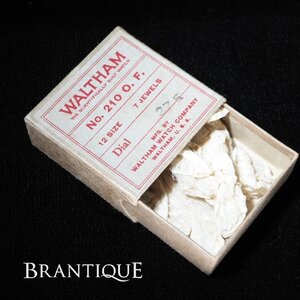 【希少 ヴィンテージ】 WALTHAM 懐中時計 純正 ヴィンテージBOX No.210 O.F. アイボリー系 純正BOXのみ 「-」