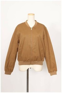 未使用品 イネド INED ブルゾン 16AW ノーカラー 長袖 7 ブラウン 71-64144011 /TK レディース