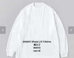 ENNOY 2Pack L/S T-Shirts (WHITE) 裾ロゴ