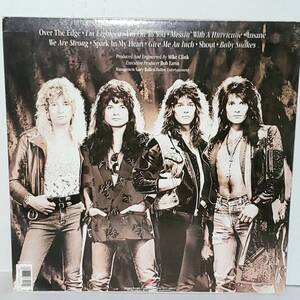 ハリケーン / Over The Edge LP VG+ Plays Well 1988 Enigma バイナル Glam Hair Metal 海外 即決