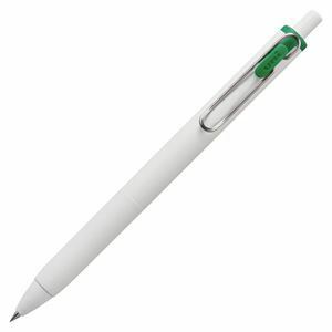 【新品】（まとめ）三菱鉛筆 ゲルインクボールペン ユニボール ワン 0.5mm グリーン （軸色：オフホワイト） UMNS05.6 1セット（10本）