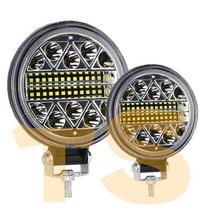 投光器 前照灯 ボート YX102W LED ワークライト 作業灯 4インチ 102W ジムニー ランクル トラック 12V/24V 2個 屋外 農業機械