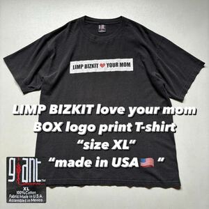 LIMP BIZKIT BOX logo print T-shirt “made in USA” リンプビズキット ボックスロゴ バンドTシャツ バンTee 黒ボディ アメリカ製 USA製