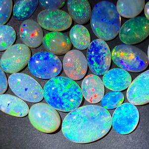 1円〜!!遊色効果!!◯天然オパールおまとめ110ct◯n ルース 裸石 宝石 ジュエリー jewelry opal w4 43