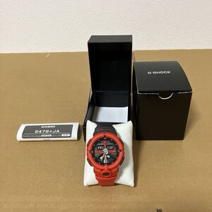 G-SHOCK GA-500P-4A 腕時計 CASIO オレンジ×ブラック　パンチングパターンシリーズ　Gショック