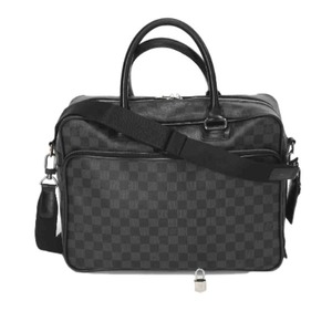 ルイヴィトン ショルダーバッグ N23253 イカール ダミエ・グラフィット ビジネスバッグ LOUIS VUITTON グレー メンズ 中古