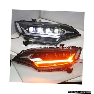 輸入カーパーツ ホンダフィットジャズのフルledヘッドライト2014-2016年ブラックハウジングJC Full led hea