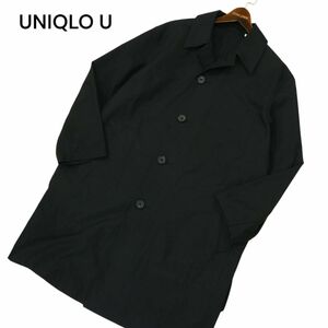 21SS★ UNIQLO U ユニクロ ユー ルメール 通年 スプリング ステンカラー コート Sz.M　メンズ 黒　A4T03896_4#O