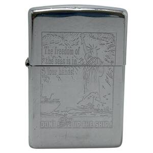 zippo (ジッポー) 1995年製 自由の女神 彫刻 オイルライター シルバー 雑貨/049