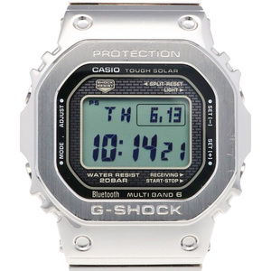 ジーショック 腕時計 時計 ステンレススチール GMW-B5000 ソーラー電波時計 メンズ 1年保証 G-SHOCK 中古