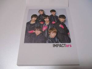 全国ツアー IMP. DEPARTURE TOBE【71】IMPACTors時代 画像掲載の為に開封したのみ未使用 メモ帳 佐藤新 基俊介 鈴木大河 影山拓也 松井奏