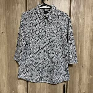 590 paul smith ポールスミス 花柄シャツ　7部袖