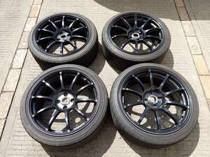 即決！アバルト　500　595　ヨコハマ　ADVAN Racing　アドバンレーシング RS2　7.5Jx17+35 98-4H 　ブリジストン　205/40ZR17 4本セット