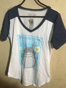 となりのトトロ 　Tシャツ　お洒落着　ダンス　トレーニング　ジム　ジョギング　用　宮崎駿 スタジオジブリ 二馬力