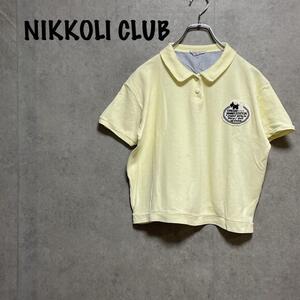 【NIKKOLI CLUB】（one）ポロシャツ＊ワンポイント＊ショート丈